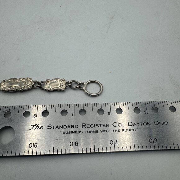 Vintage Ornate Silver Bracelet Decorative Panel Links Adjustable Wristwear - Picture 4 of 7